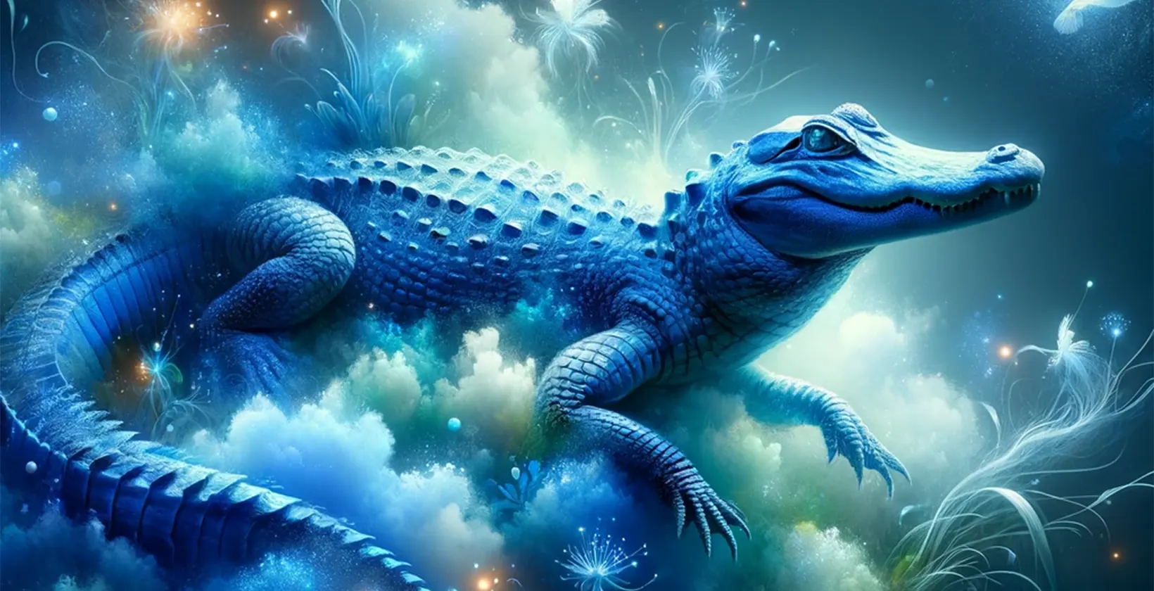 Dreaming of a Blue Alligator